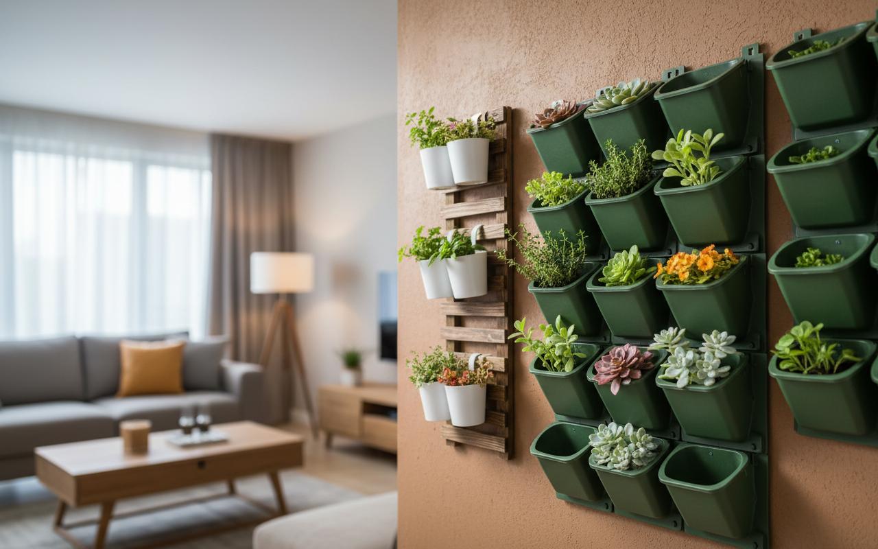 Best Wall-Mounted Magnetic Herb Garden - Stylish Vertical Design, Space-Saving Setup, Easy Indoor and Outdoor Use