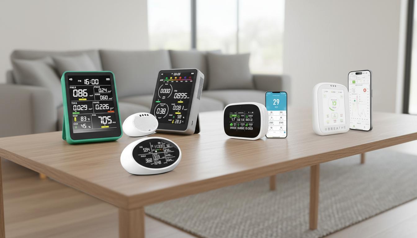 Best WiFi-Enabled Air Quality Monitor - Multi-Pollutant Detection, Real-Time Alerts, and Smart Home Integration