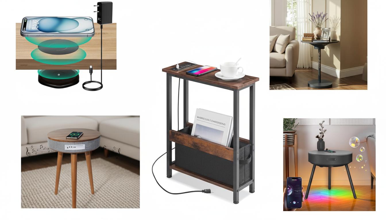 Best Wireless Charging Coffee Table - Clutter-Free, Hidden Desk Charging Solution, Stylish and Convenient
