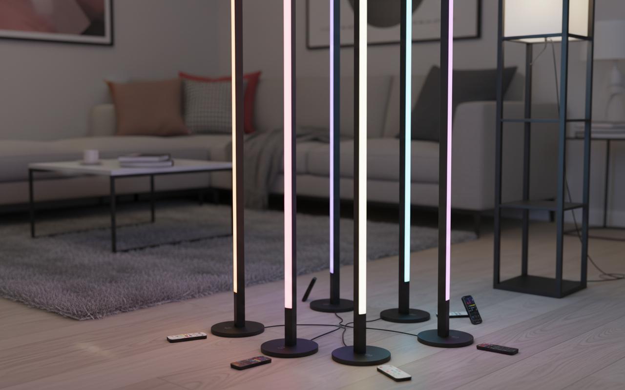 Best Wireless Charging LED Floor Lamp - Vibrant Customizable Lighting, Seamless Music Sync, Modern Convenience